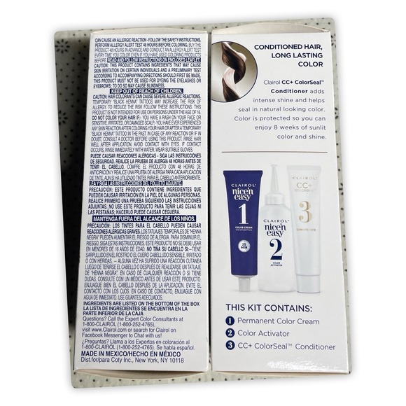 Clairol Nice'n Easy Permanent Hair Color, 3 Brown Black, Pack Of 2 - Picture 2 of 5